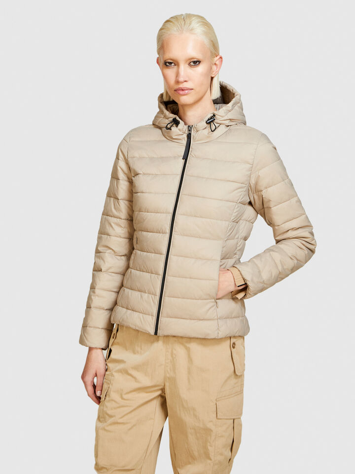 Padded slim comfort fit jacket - women's puffer jackets and coats - Beige | Sisley image number 4
